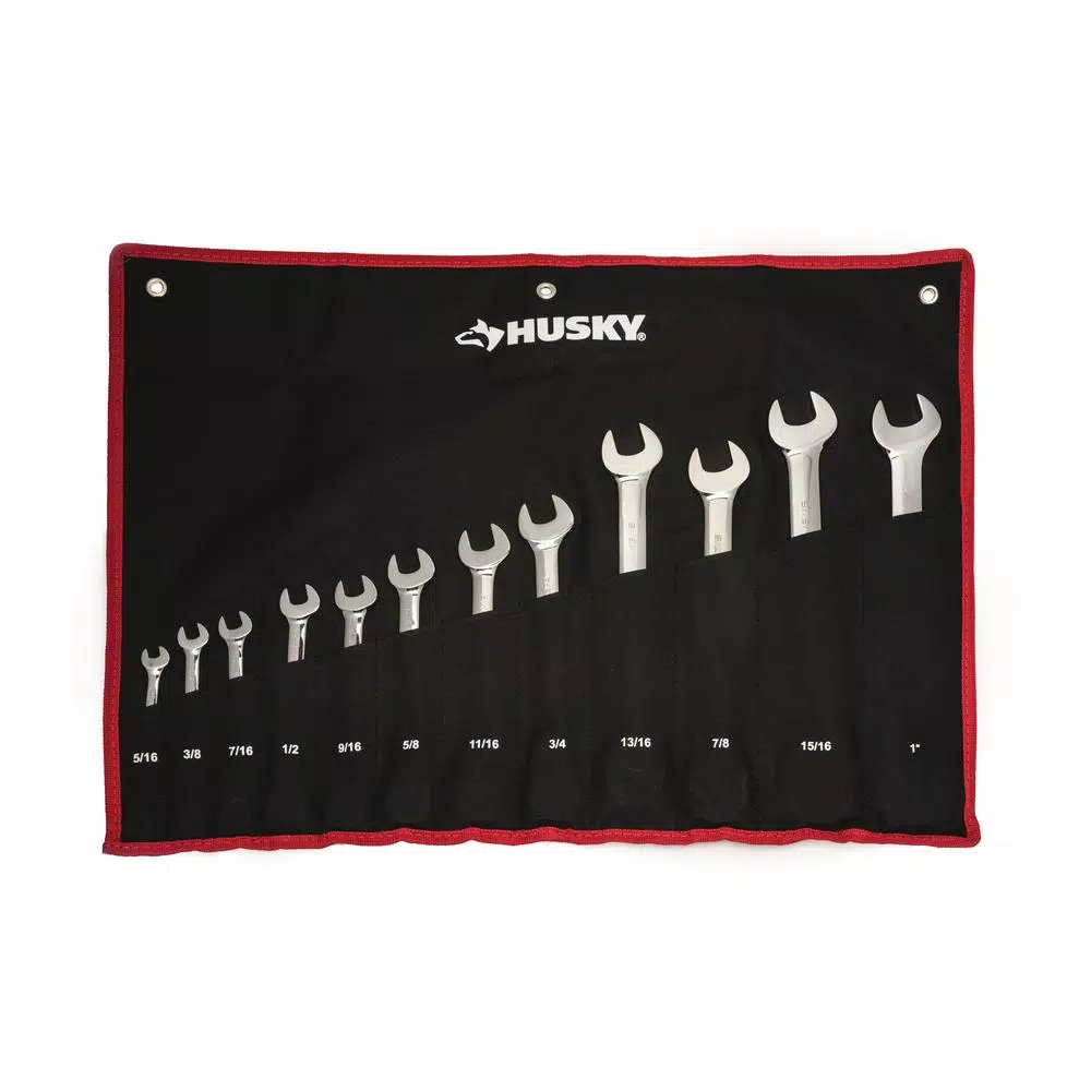 Husky 25-Piece SAE/Metric Reversible Ratcheting Wrench Set