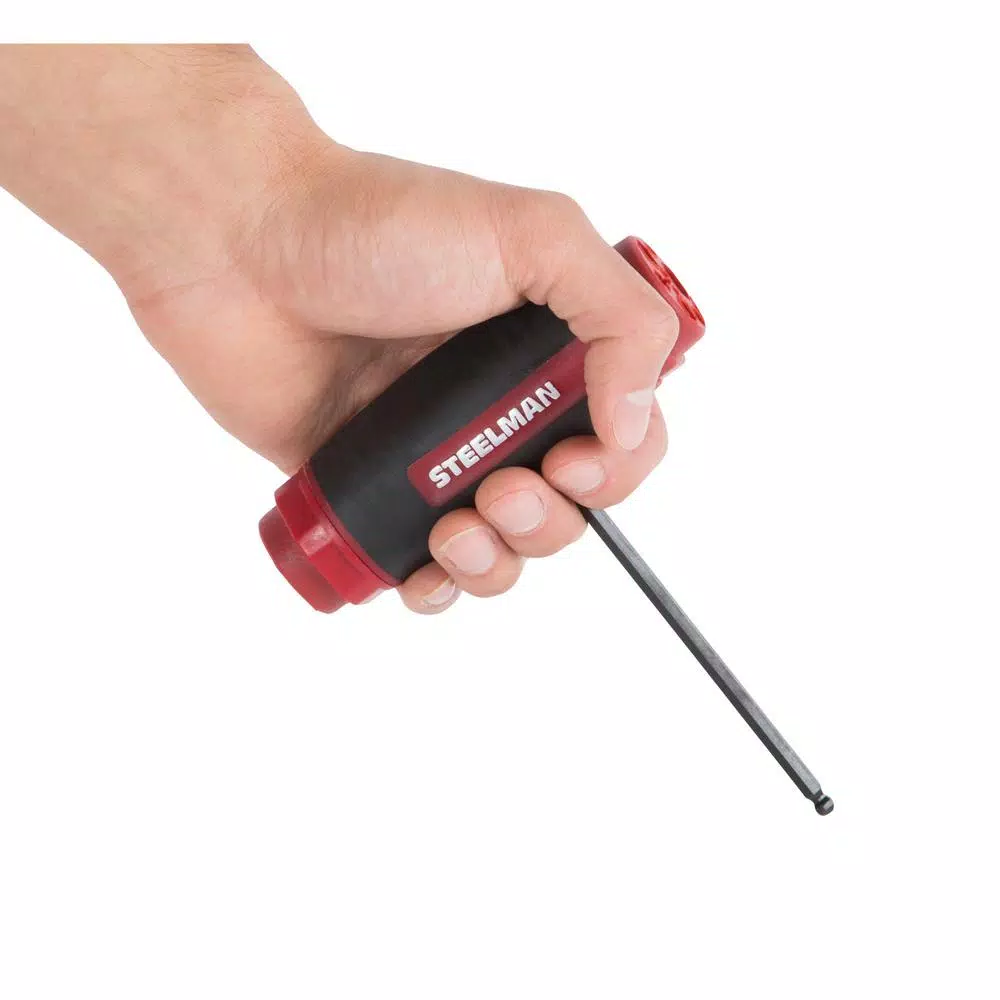 Steelman 23-Piece SAE and Metric Long Arm Ball End T-Handle Hex Key Set
