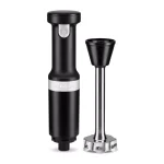 KitchenAid Cordless Variable Speed Hand Blender with Chopper and Whisk Attachments, Black Matte thumbnail 2