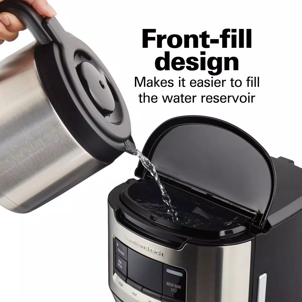 Hamilton Beach 12-Cup Programmable Coffee Maker with Thermal Carafe, Black