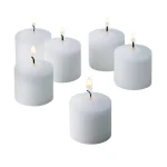 Light In The Dark White Unscented Votive Candles, 10 Hour Burn Time (Set of 36) thumbnail 1