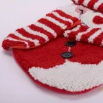 Glitzhome 20 in. Handmade 3D Snowman Christmas Stocking - Red & White Hooked Holiday Decor thumbnail 3