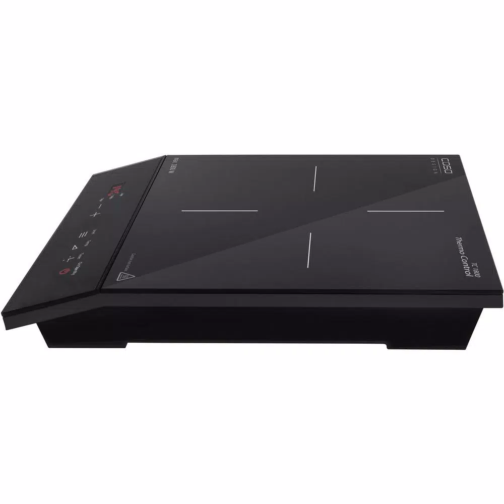 CASO Design TC 1800 Single Induction Burner 1800W Black Hot Plate with SmartControl