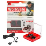 Alpine WorkSafe ThermoShape Earplugs - Reusable Silicone Hearing Protection with AlpineAcousticFilters thumbnail 1