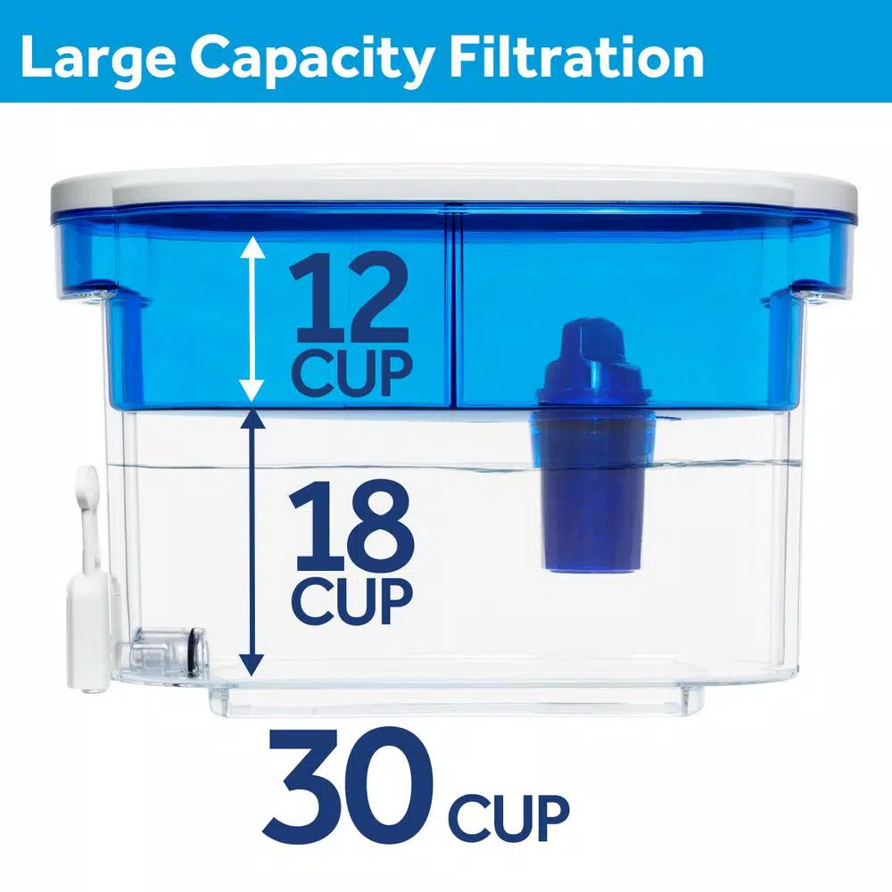 PUR Classic 30-Cup Water Filtration Dispenser System with MAXION Technology