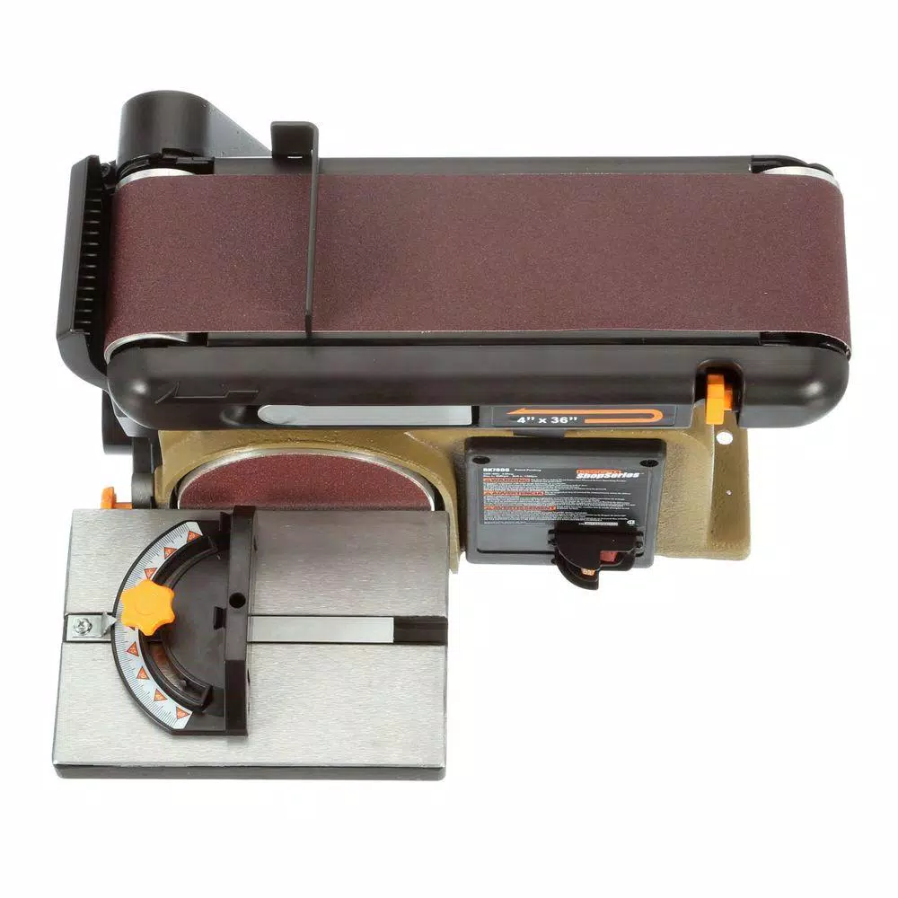 Shop Series Rockwell 4.3 Amp 2-in-1 Belt and Disc Sander, 4 in. x 36 in. Belt, 6 in. Disc