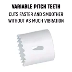 Drill America 14-Piece Bi-Metal Hole Saw Set with Arbors and Pilot Drill thumbnail 6