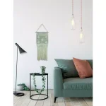 Unbranded Marmont Hill Light Green Macrame Wall Tapestry - Hand Woven Cotton Wall Hanging thumbnail 3