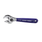 Klein Tools 4 in. Slim-Jaw Adjustable Wrench, Low Profile Steel Hand Tool thumbnail 1