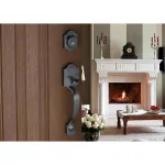 Copper Creek Heritage Antique Nickel Handleset with Waverlie Lever Trim thumbnail 5