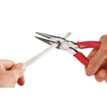 Milwaukee 8 in. Long Nose Pliers with Reaming Ridges and Fish Tape Puller thumbnail 6