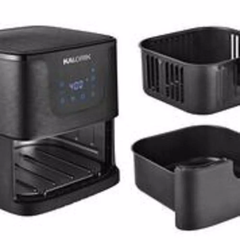 Kalorik 3.5 Qt. Digital Air Fryer, Matte Black Multi-Functional Fryer, Oven, Grill & Roaster
