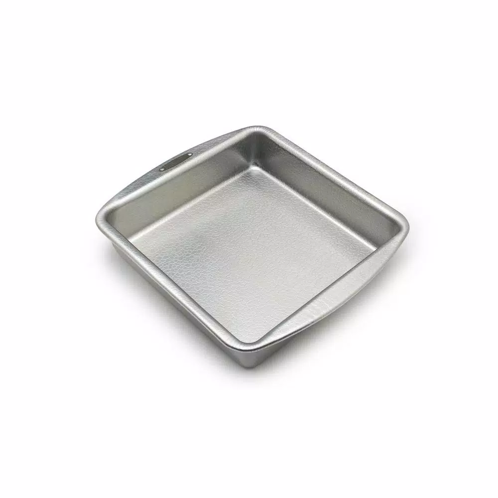 Doughmakers 9 in. Square Aluminum Cake Pan - Professional Grade Heavy Gauge Bakeware