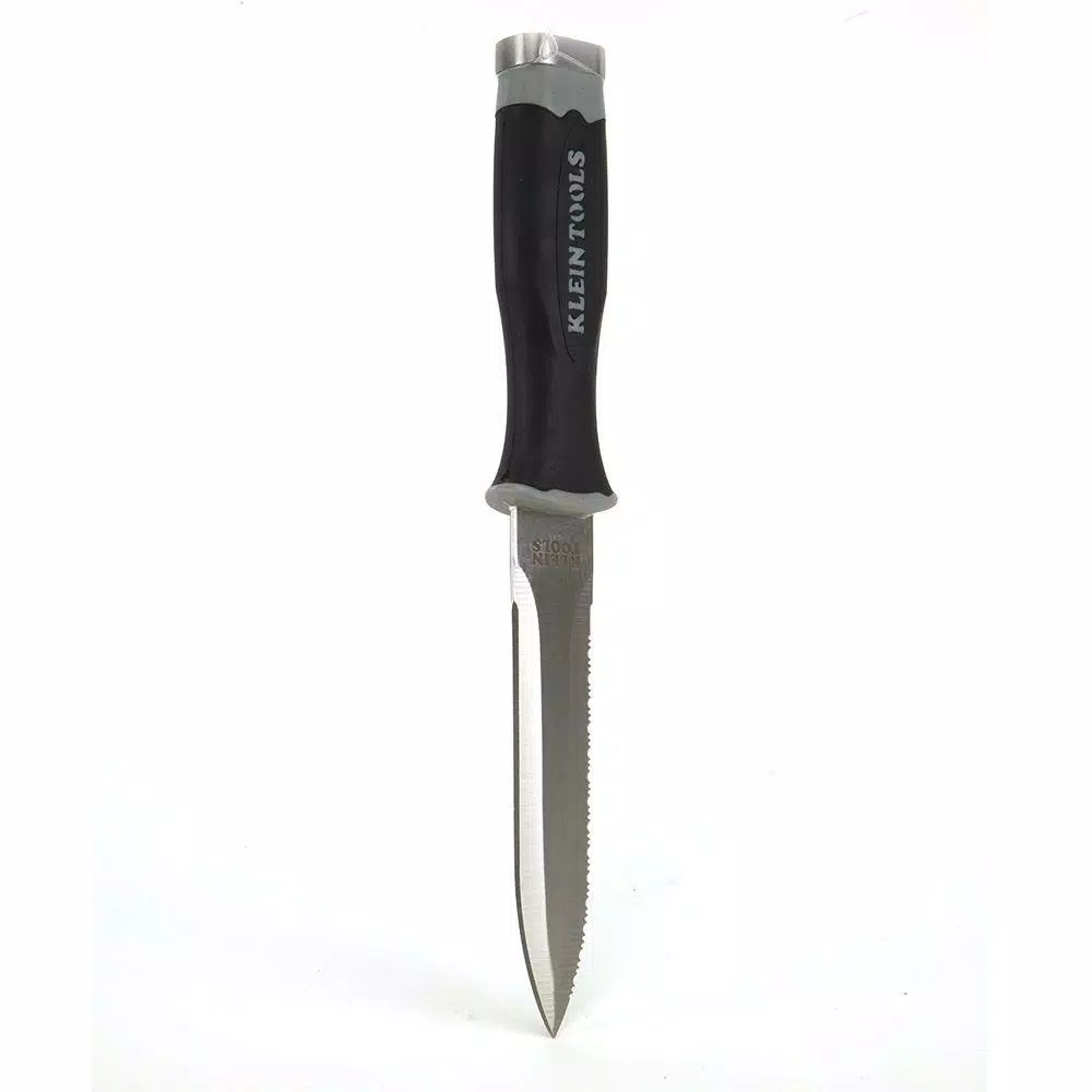Klein Tools 10-3/4 in. Serrated Duct Knife with 5-1/2 in. Stainless Steel Blade