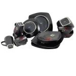 Gibson Elite Evening Blossom 16-Piece Black Stoneware Dinnerware Set, Service for 4 thumbnail 4