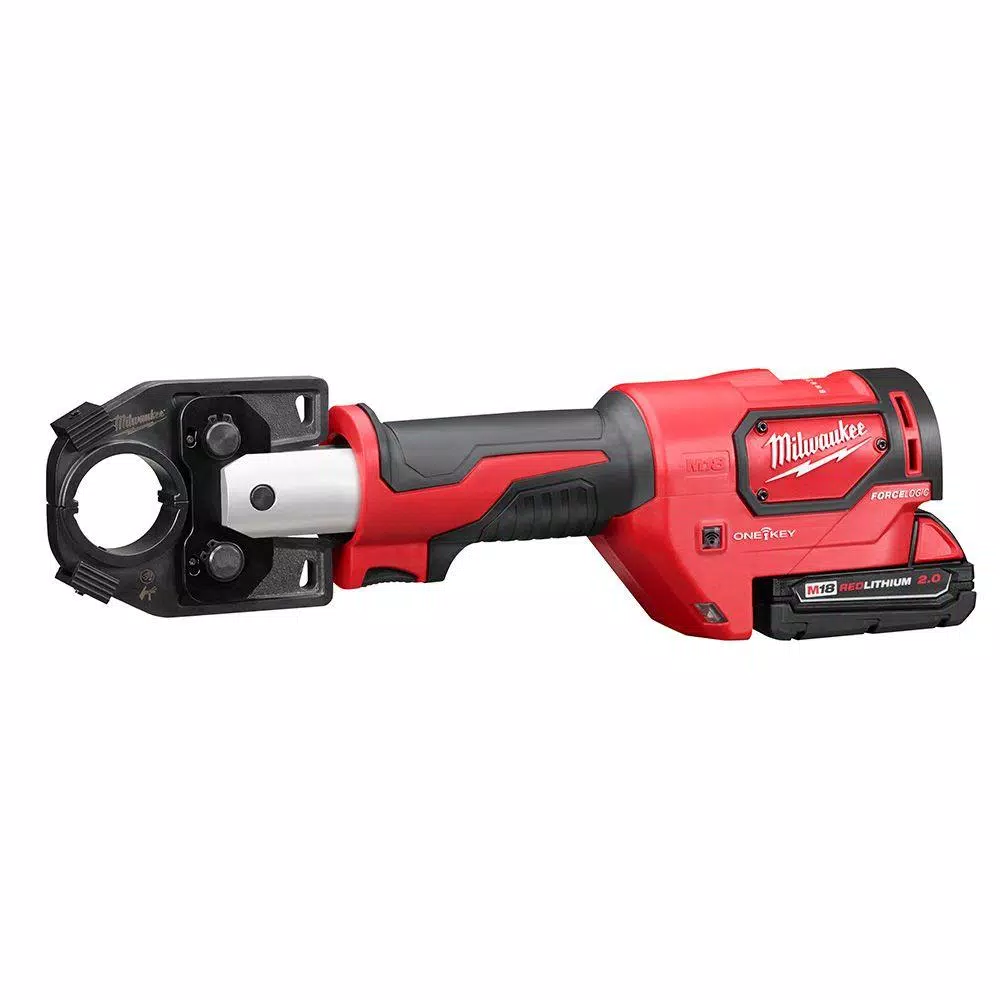 Milwaukee M18 Force Logic 600 MCM Cordless Crimper Kit with 600 MCM Copper U-Style Die Kit