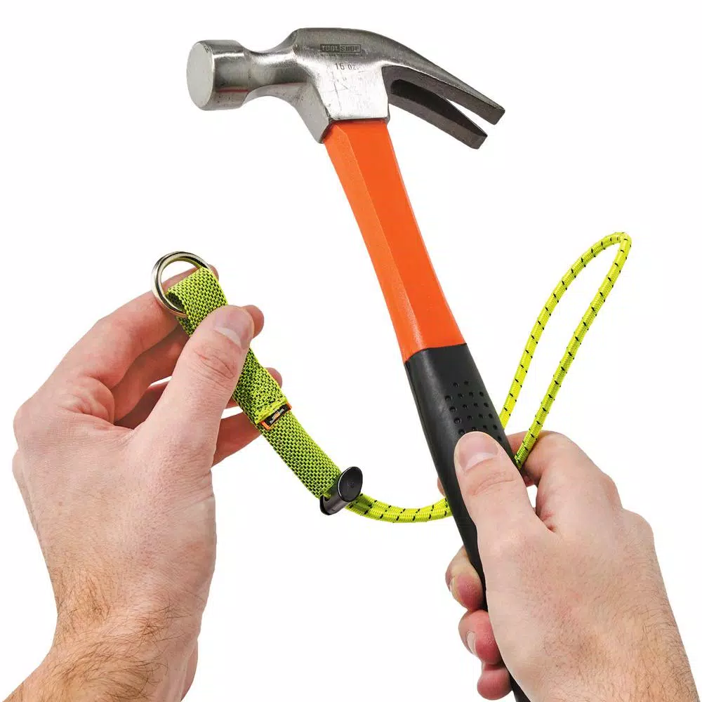 Ergodyne Squids 3182 Tool Tethering Kit with Single Carabiner Lanyard and Swiveling Elastic Tool Tails