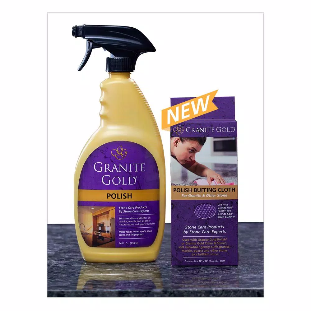 Granite Gold Microfiber Cloth Variety Pack for Stone Cleaning, Sealing, and Polishing, 3-Pack