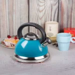 Creative Home Alexa 3.0 Qt. Stainless Steel Whistling Tea Kettle, Aqua Blue thumbnail 5