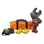 Klein Tools Battery-Operated Open-Jaw Cable Cutter Kit with 20V Dewalt Batteries & Charger thumbnail 1