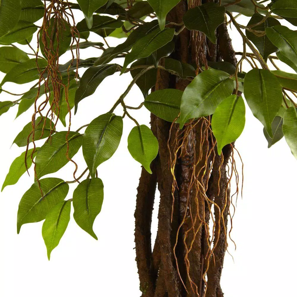 Nearly Natural 7.5 ft. UV Resistant Ficus Tree - Indoor/Outdoor Artificial Plant