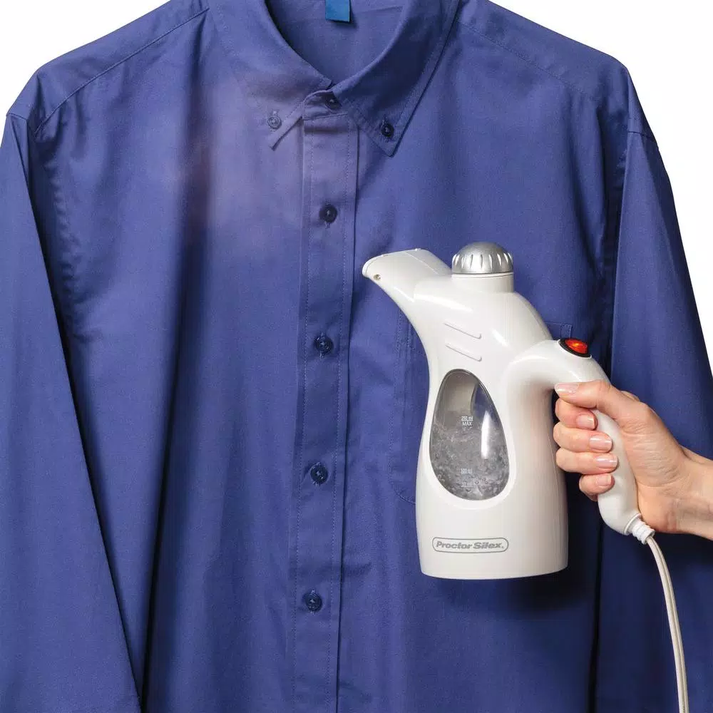 Proctor Silex Handheld Garment Steamer, Compact Travel Clothes Steamer, White