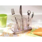 interDesign Forma 2 Flatware Organizer with Brushed Stainless Steel Base thumbnail 3