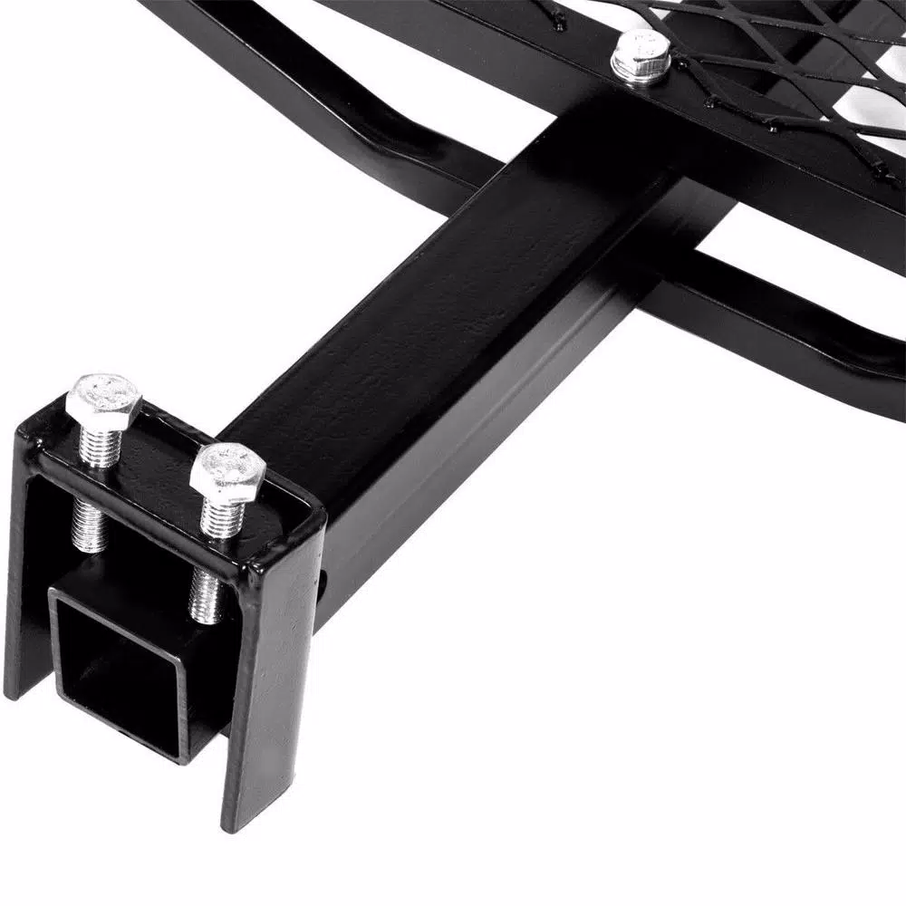 XtremepowerUS Stark 500 lb. Capacity 49 in. x 32 in. Steel Folding Ramp-Style Hitch Mounted Cargo Carrier for 2 in. Receiver