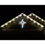 Fraser Hill Farm 4 ft. Bethlehem Star LED Christmas Light - 148 Gold & White Lights thumbnail 5