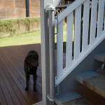 Perma Child Safety Extra Tall & Extra Wide Outdoor Retractable Gate, 41 in. H x 71 in. W, Gray thumbnail 8