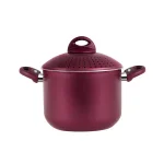 Pensofal PastaSi 7 Qt. Aluminum Ceramic Nonstick Pasta Pot with Locking Strainer Lid, Princess Passion Pink thumbnail 1