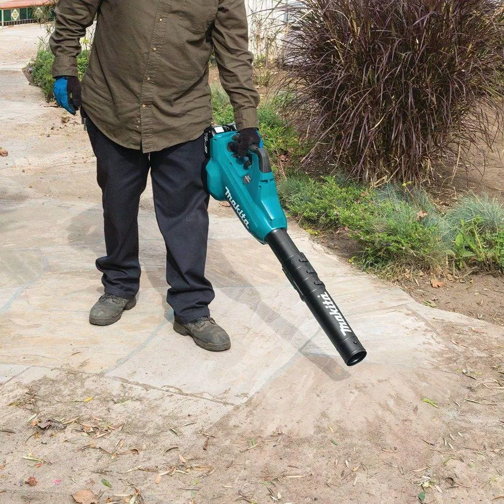 Makita 36V (18V x2) LXT Brushless Cordless Handheld Leaf Blower with Flat End Nozzle