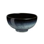 Denby Halo 5 in. Stoneware Rice Bowl, Blue Ceramic Interior thumbnail 1