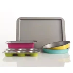 Gibson Color Splash Lyneham 5-Piece Carbon Steel Bakeware Set thumbnail 4