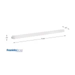 Unbranded Franklin Brass 24 in. Clear Replacement Towel Bar Rod, Modern Acrylic Wall Mount thumbnail 4