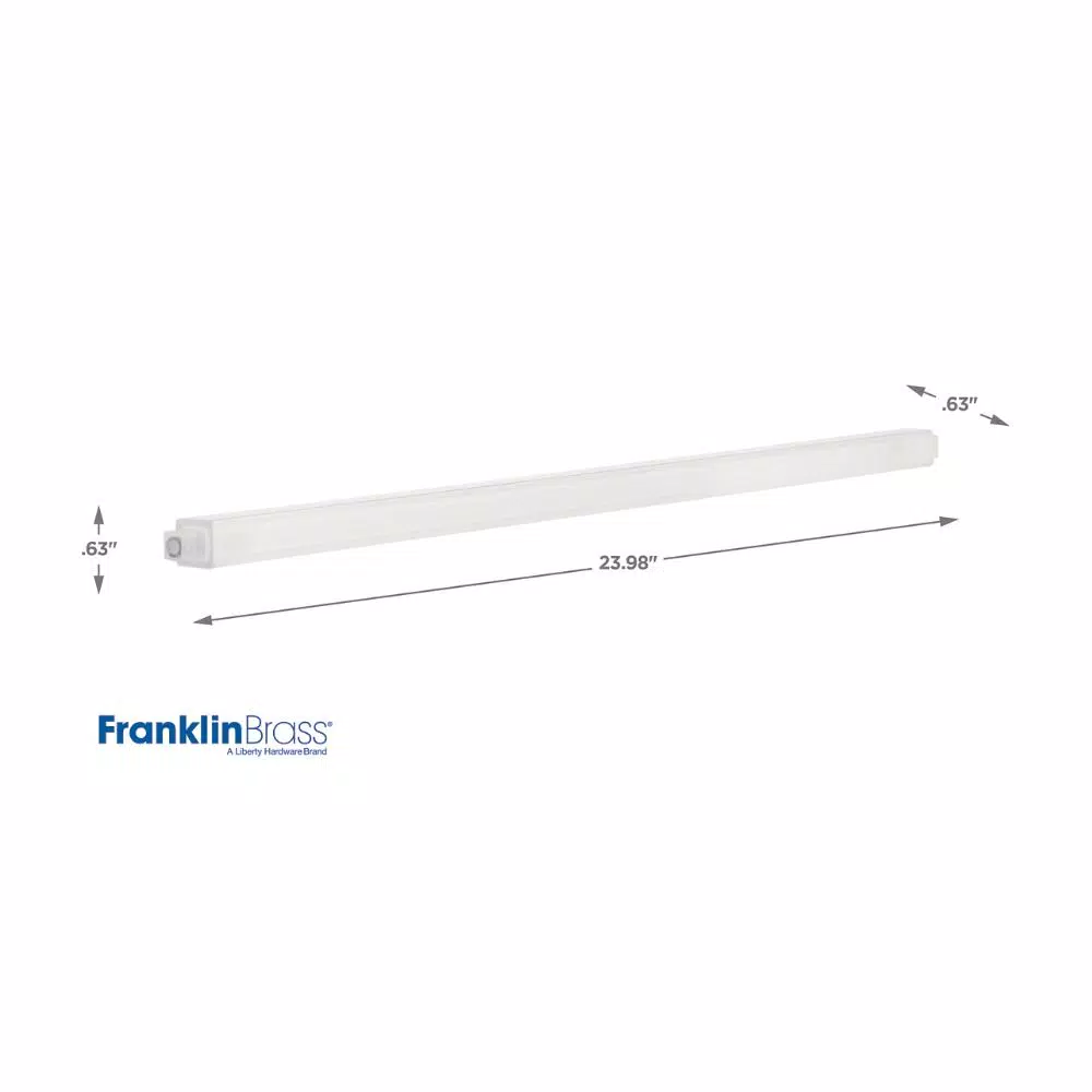 Unbranded Franklin Brass 24 in. Clear Replacement Towel Bar Rod, Modern Acrylic Wall Mount