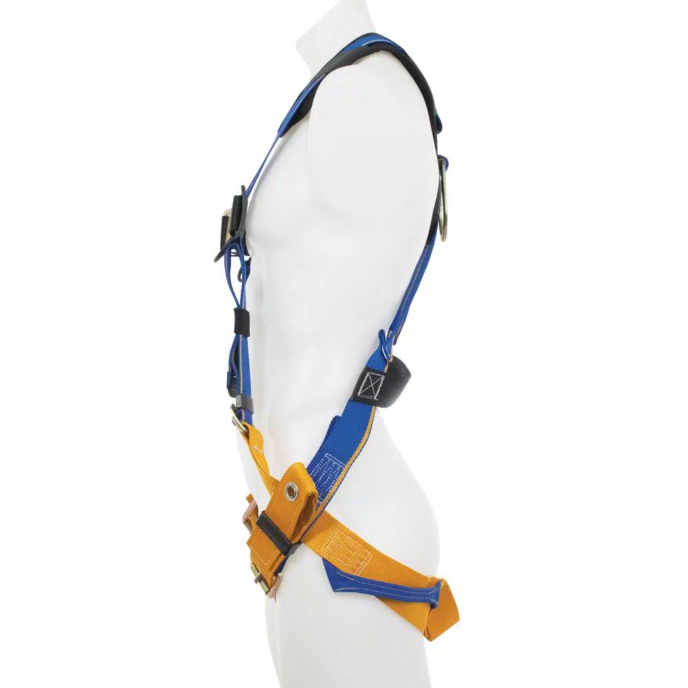Werner Blue Armor 2000 Standard 1 D-Ring Safety Harness, Medium/Large, Blue
