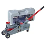 Pro-Lift 3000 lbs. Capacity Hydraulic Trolley Floor Jack with Blow Molded Case, Grey thumbnail 1
