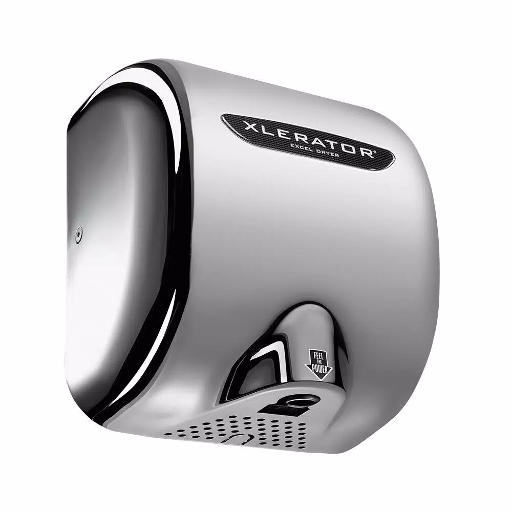 XLERATOR Excel Dryer XLERATOR High Speed Electric Hand Dryer, Chrome Plated Zinc, 110-120V