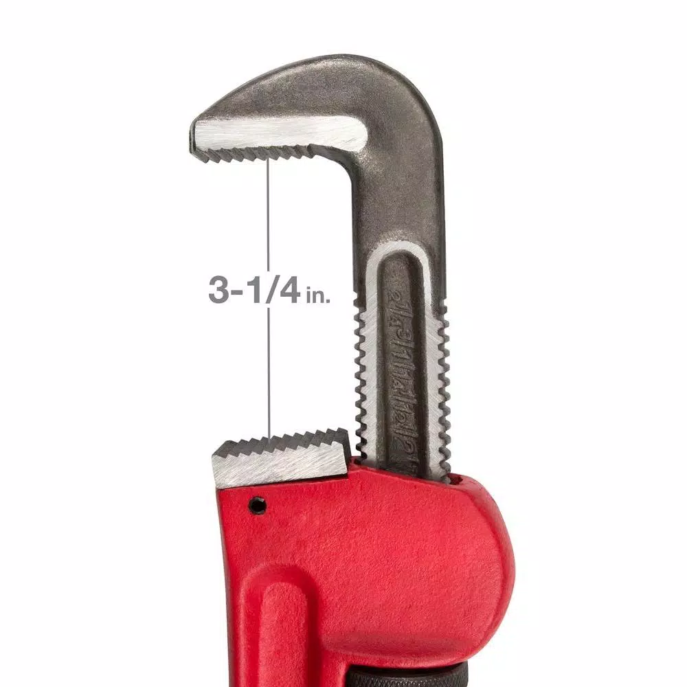 TEKTON 18 in. Pipe Wrench for Pipes and Fittings up to 3.25 in. O.D.