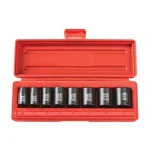 TEKTON 3/8 in. Drive 10-19 mm 6-Point Shallow Impact Socket Set, 8-Piece thumbnail 1
