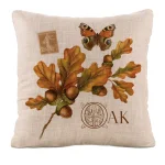 Heritage Lace Harvest Oak Natural Plaid 18x18 Rustic Throw Pillow Cover thumbnail 2