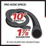 RIDGID 14 Gallon 2-Stage HEPA Commercial Wet/Dry Shop Vacuum, 11.5 Amp thumbnail 9