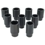 Powerbuilt Deluxe Axle Nut Socket Set, 9-Piece Impact Rated Chrome Vanadium Kit thumbnail 2