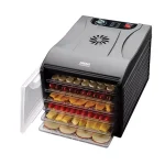AROMA Professional 6-Tray Food Dehydrator with Adjustable Thermostat and Drip Tray, Black thumbnail 6