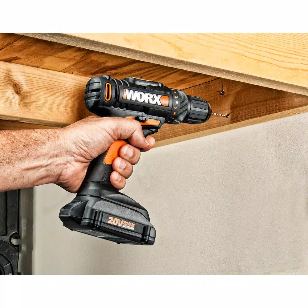 WORX 20V PowerShare 3/8 in. Cordless 2-Speed Drill Driver (Tool-Only)