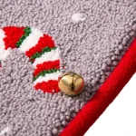Glitzhome 21 in. Gnome Hooked Christmas Stocking - Multi-Color Festive Holiday Decor thumbnail 3