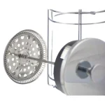 GROSCHE Madrid 3-Cup French Press Coffee and Tea Maker, Chrome Housing with Borosilicate Glass thumbnail 2