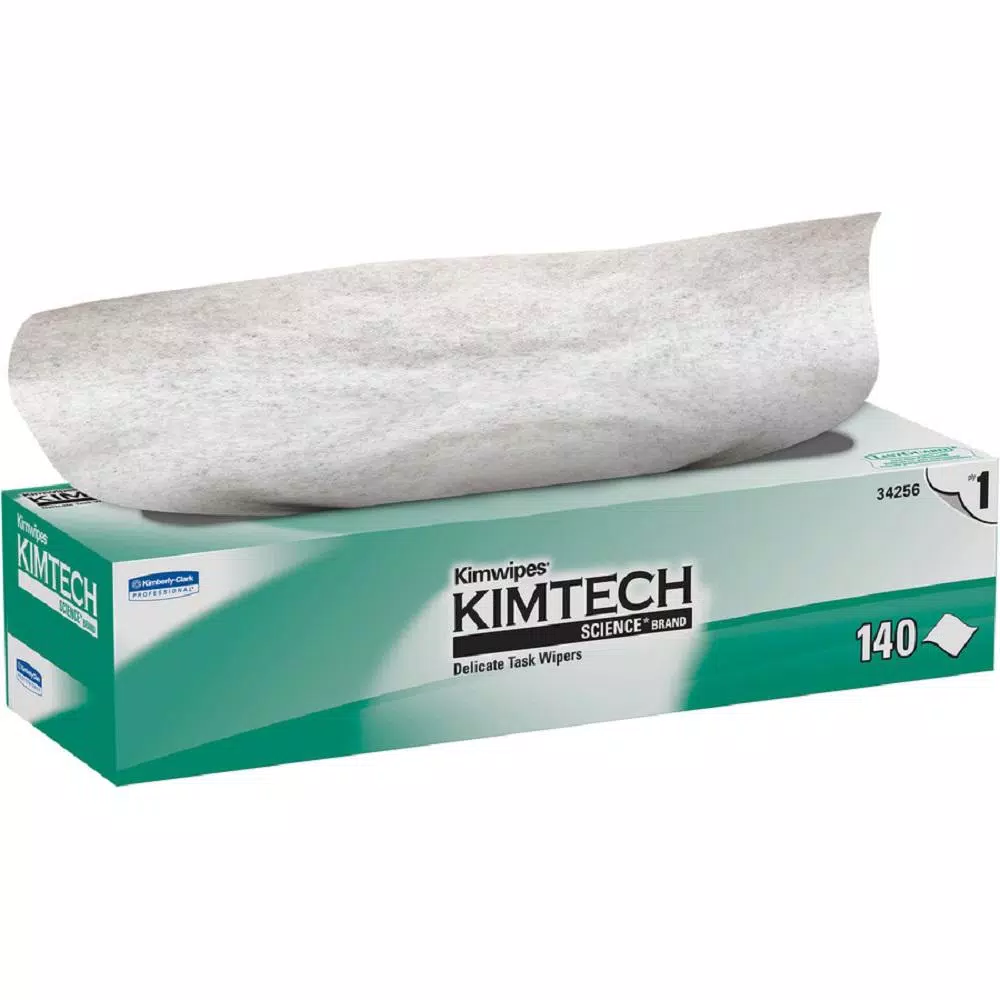 Kimtech Kimwipes Delicate Task Wipers, Light-Duty Laboratory Cleaning Wipes (140-Box)