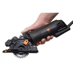 WEN 4.2 Amp 3-3/8 in. Plunge Cut Compact Circular Saw with Laser Guide and Carrying Case thumbnail 1